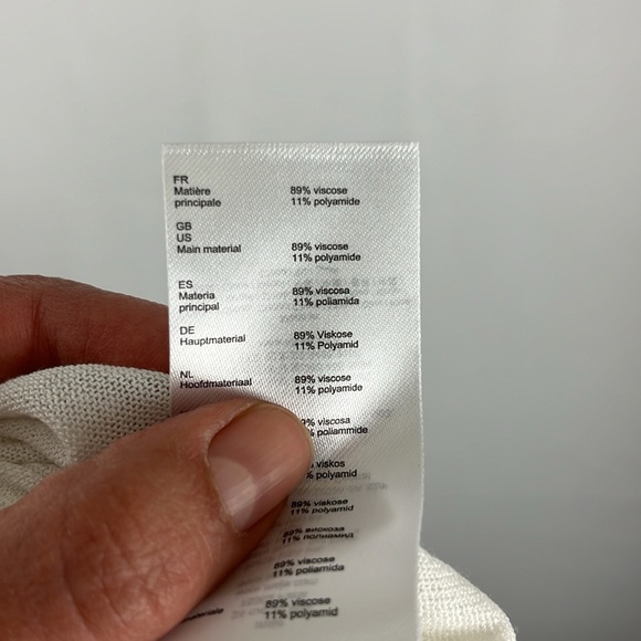 Maje Cream and Black Ruffled Coquette Girl Blouse - Picture 12 of 12